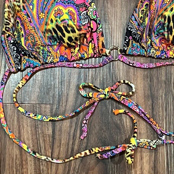 SOLD Luli Fama Shore Thing Reversible Looped Triangle Top - Picture 10 of 16